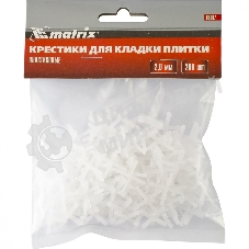 Крестики Matrix, 2,0 мм, для кладки плитки, 200 шт.