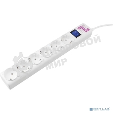 Фильтр-удлинитель Powercube C 5 м 6 р, белый, 16А, SPG6-А2