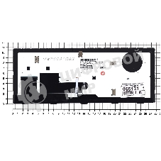 Клавиатура для ноутбука HP EliteBook Revolve 810 G1 черная с серой рамкой и подсветкой