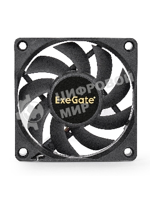 Вентилятор для корпуса ExeGate ExtraSilent ES07015S3P черный, 70 мм, 2000 об/мин, 18 дБ, 3 pin