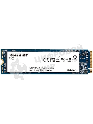 Накопитель SSD Patriot P300, 1000Gb, PCIe 3.0 x4, M.2 2280, NVMe, R/W 2100/1650