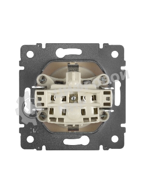 Розетка электрическая Valena с заземлением 2К+З/сл.кость (слоновая кость) Legrand 774320