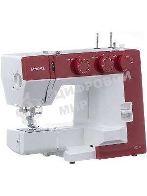 Швейная машина Janome 1522RD 25 операции, петля автомат, верт. челнок, нитевдеватель, мягкий, подарочный набор (шпульки, ножницы, сантиметровая лента, игольница)