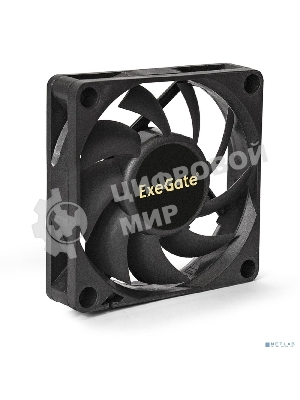 Вентилятор для корпуса ExeGate EX07015H3PM черный, 70 мм, 3000 об/мин, 26 дБ, 3 pin