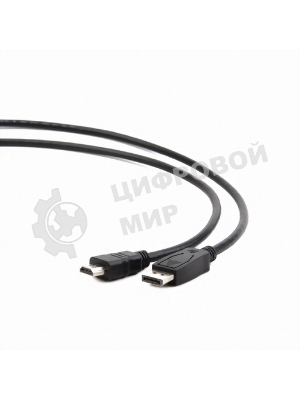 Кабель DisplayPort-HDMI Gembird/Cablexpert 3м, 20M/19M, черный, экран, пакет