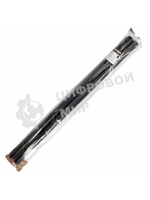 Термоусаживаемая трубка клеевая Rexant 33,0/5,5 мм, (6:1) черная, упаковка 2 шт. по 1 м