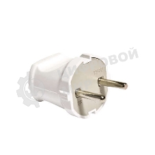 Вилка электрич. без заземл. бел. 6А 250В (еврослот) UNIVersal А113