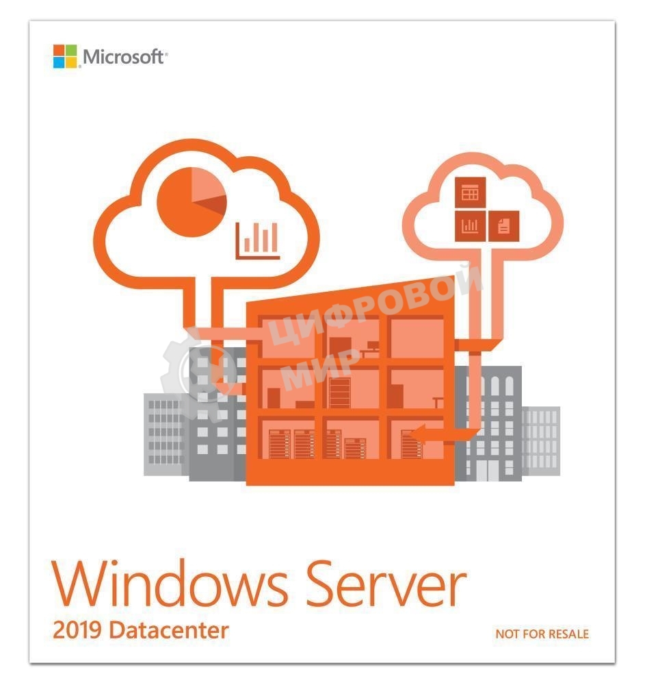 Операционная система лицензия OEM WIN SVR DATACTR 2019 RUS 64B 1PK 24CR P71-09051 MS