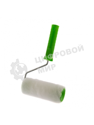 Валик Сибртех Искусственный мех с ручкой, 150 мм, ворс 15 мм, D 48 мм, D руч. 6 мм, полиэстер