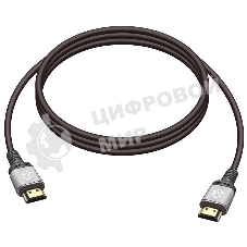 Кабель аудио-видео Digma HDMI (m)/HDMI (m) 2м. позолоч.конт. черный (D-HDMI-V2.0-2M)
