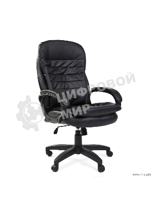 Кресло Chairman 795 LT черный, экокожа, 120 кг, механизм качания