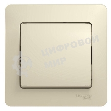 Выключатель 1-кл. СП Glossa 10А IP20 10AX в сборе беж. SchE GSL000212