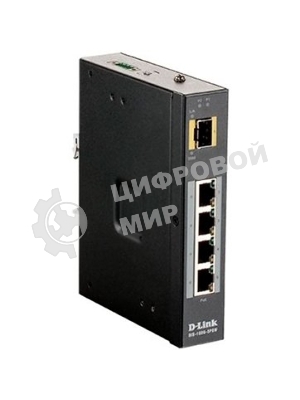 Коммутатор D-Link DIS-100G-5PSW/A1A Промышленный неуправляемый коммутатор с 4 портами 10/100/1000Base-T, 1 портом 1000Base-X SFP, функцией энергосбере