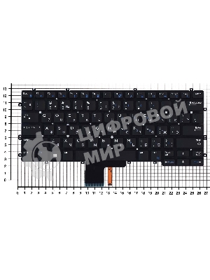 Клавиатура для ноутбука Dell Latitude 13 7370 черная с подсветкой