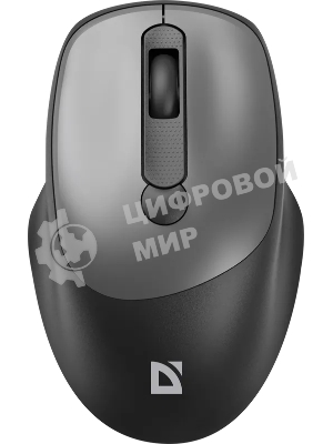 Мышь беспроводная Defender Feam MM-296 черный, 1600 dpi, радиоканал, USB, кнопки - 4