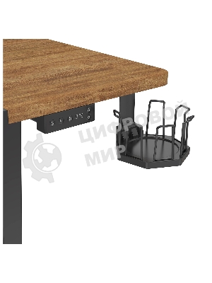 Стол игровой Cactus CS-EDL-BAWD столешница МДФ черный дуб антик, каркас черный