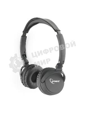 Беспроводные/проводные наушники Gembird BHS-100 черный, накладные, Bluetooth + проводной, складная конструкция, до 6 ч