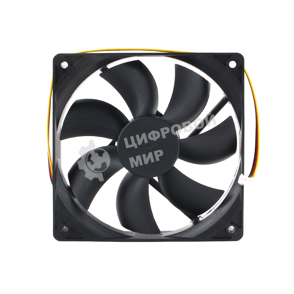 Вентилятор для корпуса Gembird черный, 120 мм, 1550 об/мин, 22.5 дБ, 3 pin