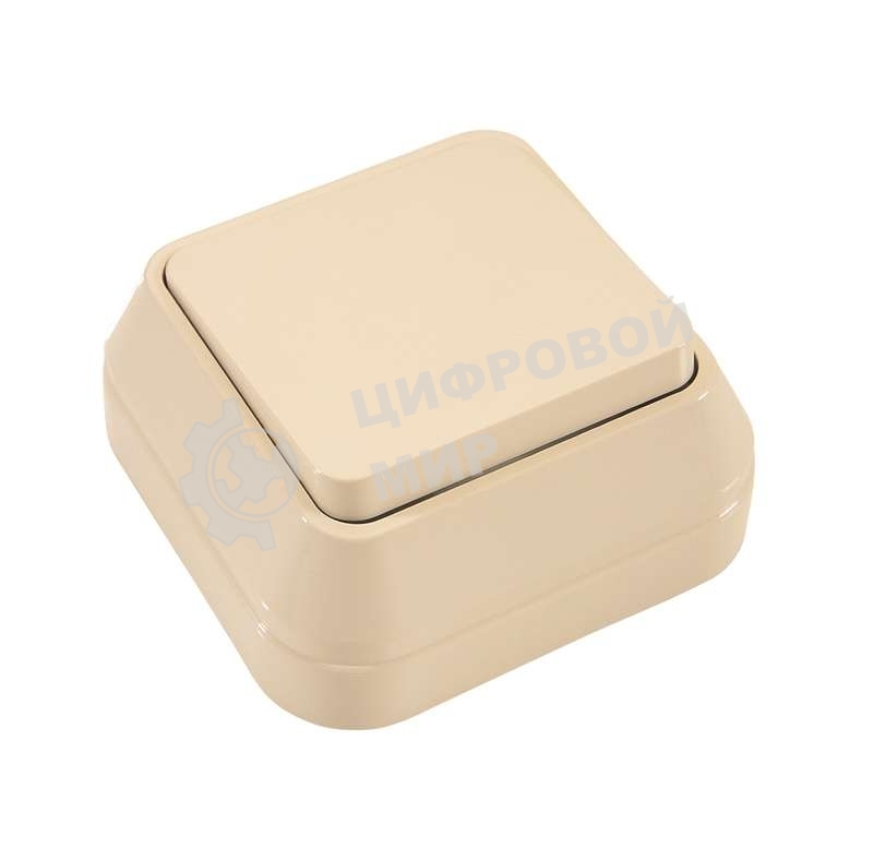 Выключатель 1-кл. Makel ОП 10А IP20 крем