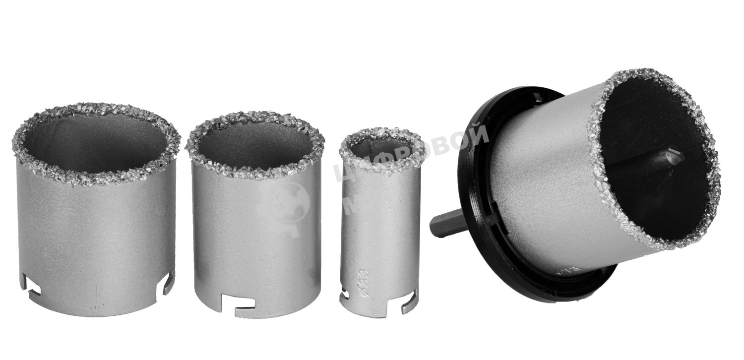 Набор коронок KRAFTOOL 3340_z01кольцевые с напылением из карбида вольфрама 4шт 33-53-67-73мм