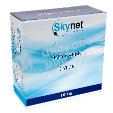 Кабель SkyNet Standart UTP indoor 4x2x0,48, медный, FLUKE TEST, кат.5e, однож., 100 м, box, серый
