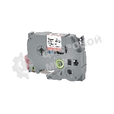 Кассета с лентой S'OK by Sakura Printing TZE445 для Brother, белый на красном, 18мм/8м, наклейка