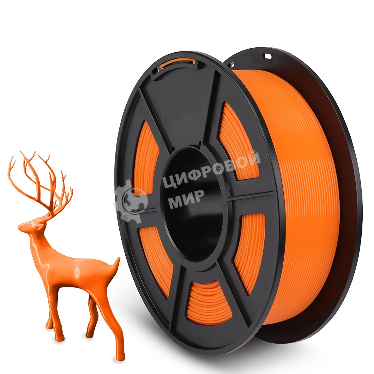 Филамент NVPrint PLA+ Orange для 3D печати диаметр 1.75мм длина 330 метров масса 1 кг