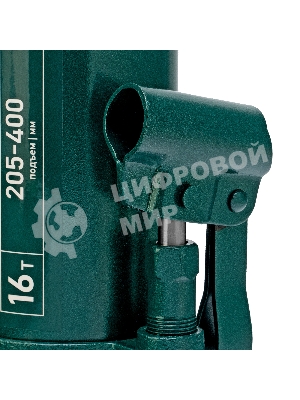 Домкрат гидравлический бутылочный Сибртех 16 т, 205-400 мм