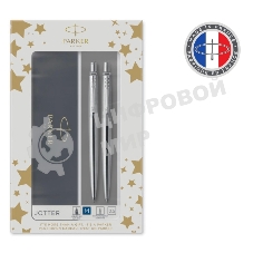 Набор ручек Parker Jotter Core KB61 (CW2093256) Stainless Steel CT, подарочная коробка ручка шариковая/карандаш механический 0.5