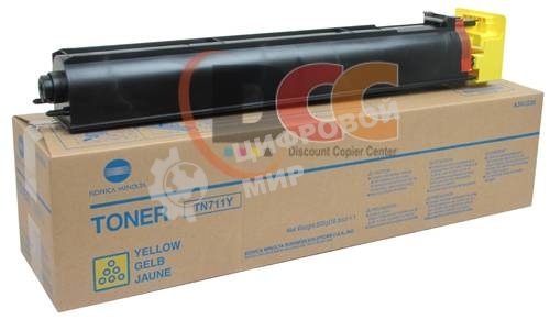 Тонер-картридж Konica-Minolta bizhub C654/754/Pro C754 желтый TN-711Y