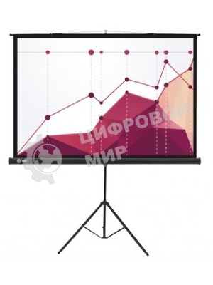 Экран Cactus 180x180 см Triscreen CS-PST-180x180 1:1 напольный рулонный белый