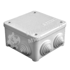 Коробка распределительная ОП 85х85х45 7 выходов 3 гермоввода IP54 крышка на винтах сер. Epplast 130112