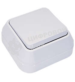 Выключатель 1-кл. Makel ОП 10А IP20 белый