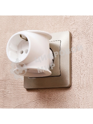 Набор тройников электрических универсальных Rexant 16 А, одно гнездо с заземлением, белый (2 шт./уп.)