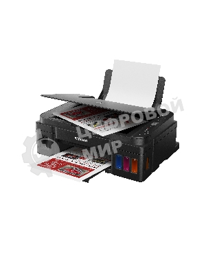 МФУ струйное Canon PIXMA G3410 (2315C009), A4, цветное, печ. 8.8 стр/мин (ч/б) 5 стр/мин (цвет), скан. до 19 стр/мин., 4800x1200 dpi (принтер) 1200х600 dpi (сканер), USB, Wi-Fi