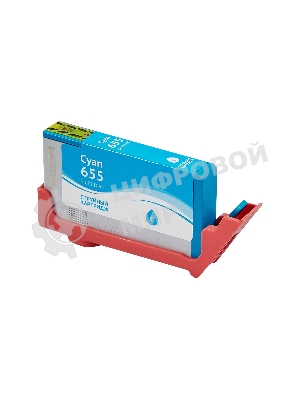 Картридж струйный Sakura CZ110AE (№655 Cyan) для HP, голубой, 11 мл., 600 к.