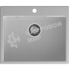 Мойка GRANFEST URBAN 658 1-чаша 580x490мм, монтаж: врезной, материал: кварц, серый