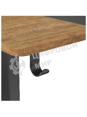 Стол игровой Cactus CS-EDL-BAWD столешница МДФ черный дуб антик, каркас черный