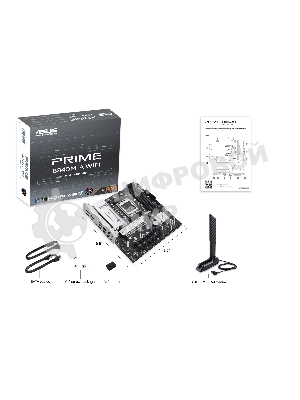 Материнская плата ASUS PRIME B840M-A WIFI, AM5, AMD B840, 4xDDR5, 4xSATA III, 3xM.2, 1xPCIe 4.0 x16, 2xPCIe 3.0 x16 (x1), 2xDP, 1xHDMI, 1x 2.5Gb LAN, Wi-Fi 6E, 2xUSB-A 10Gbps, 1xUSB-C 5Gbps, 4xUSB-A 2.0, 3x3.5 мм, 7.1, micro-ATX