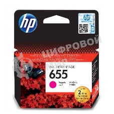 Картридж струйный HP 655 CZ111AE пурпурный для HP DJ IA 3525/4615/4625/5525/6525 (600 стр.)