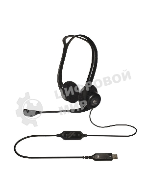 Гарнитура Logitech PC Headset 960 Stereo чёрный, проводная, USB