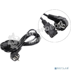 Кабель питания ExeGate Special PC-3S (Евровилка угловая Schuko->С13) 3*0.5, CCA, черный, 3м