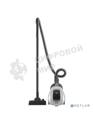 Пылесос LG VC5420NNTS серебристый/черный, 380/2000 Вт, уборка сухая, пылесборник контейнер 1.3 л