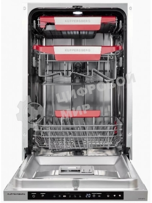 Встраиваемая посудомоечная машина Kuppersberg GSM 4574, серебристый, 44.8 см, 10 компл., 47 дБ, класс A++
