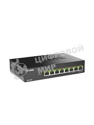 Коммутатор D-Link DMS-108P/A1A 8x2.5 Гбит/с 8PoE 230W неуправляемый