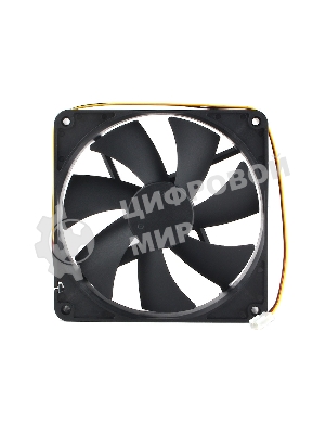 Вентилятор для корпуса Gembird черный, 140 мм, 1500 об/мин, 32.5 дБ, 3 pin