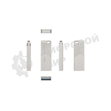 Флешка USB Netac UM1 (NT03UM1N-016G-32PN), 16Gb, USB 3.2, R/W 150/45, серебристый