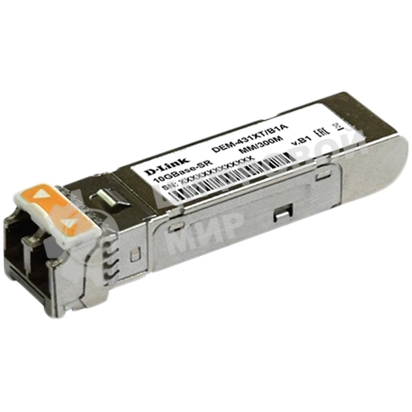Трансивер D-Link 431XT/B1A, SFP+ Transceiver with 1 10GBase-SR port.Up to 300m, multi-mode Fiber, Duplex LC connector, Transmitting and Receiving wavelength: 850nm, 3.3V power