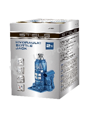 Домкрат механический бутылочный Stels 50101 2 т, h подъема 160–325 мм