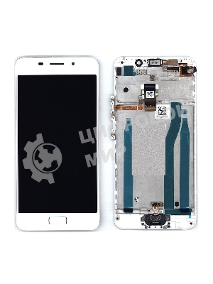 Дисплей для Asus ZenFone 3s Max ZC521TL белый с рамкой